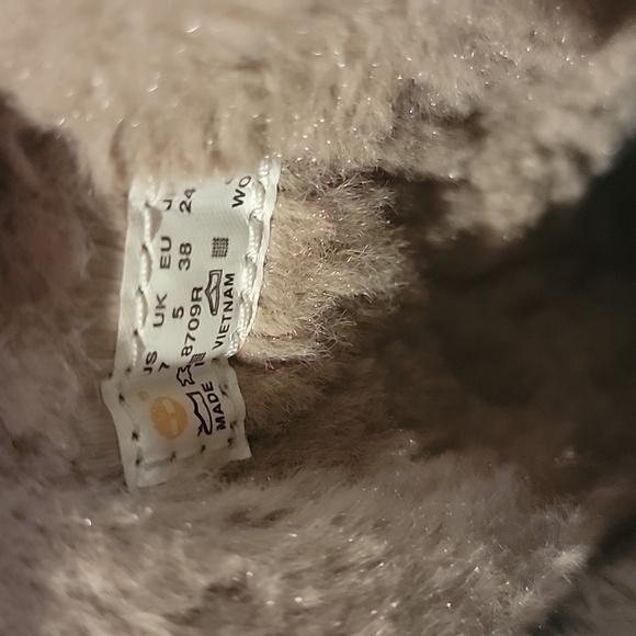 Timberland Snow Boot size 7 uk 5 eur 38 black tall sherpa lining black - Picture 9 of 9